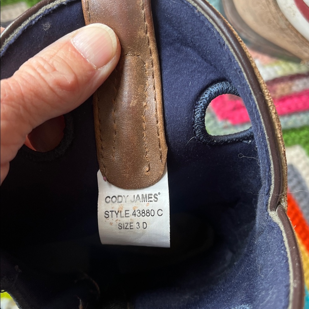 Boys Cody James cowboy boots flag stars stripes 3 - Picture 6 of 7